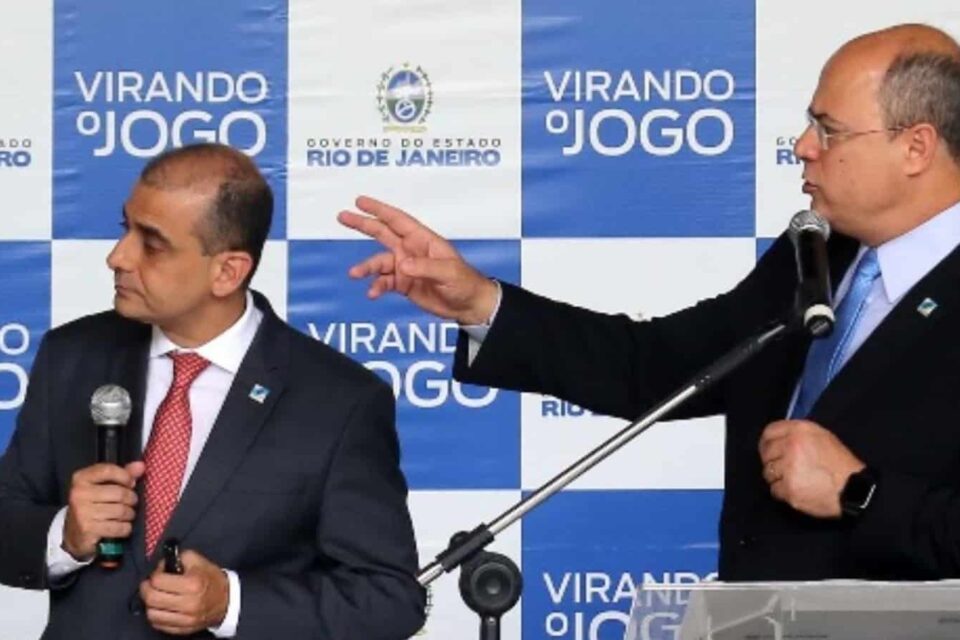 Ex-secretário Edmar Santos e o governador do Rio Wilson Witzel (PSC). Foto: Imprensa RJ