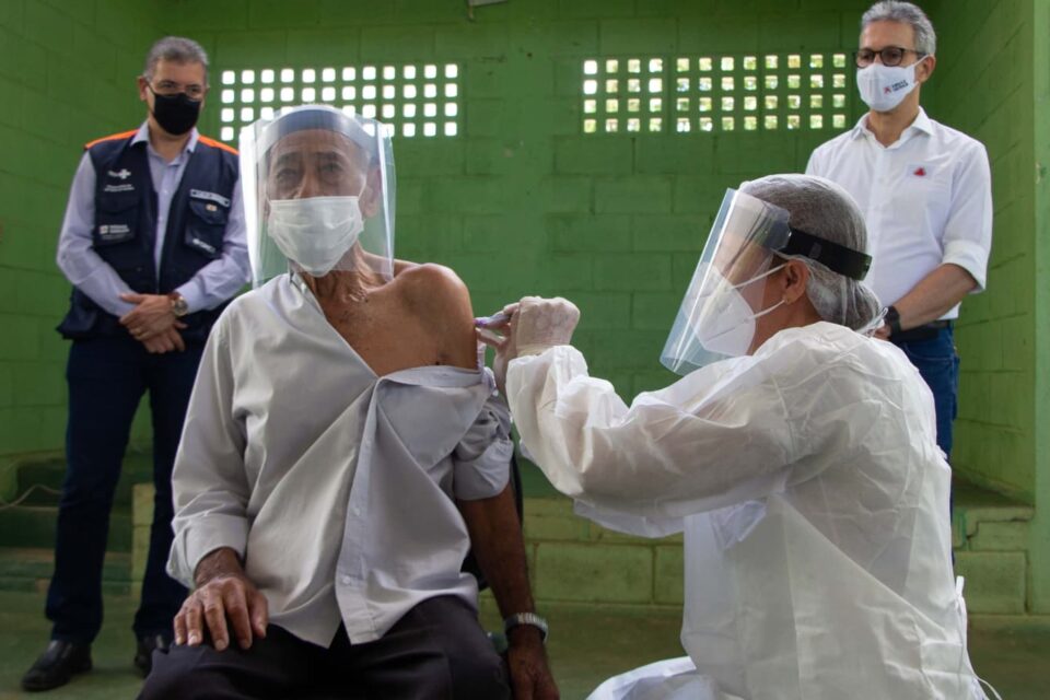 Vacinação em Montes Claros Minas Gerais. Foto: Fábio Marchetto/Agência Minas