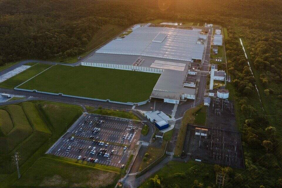 Planta de motores da Chevrolet de Joinville (SC).