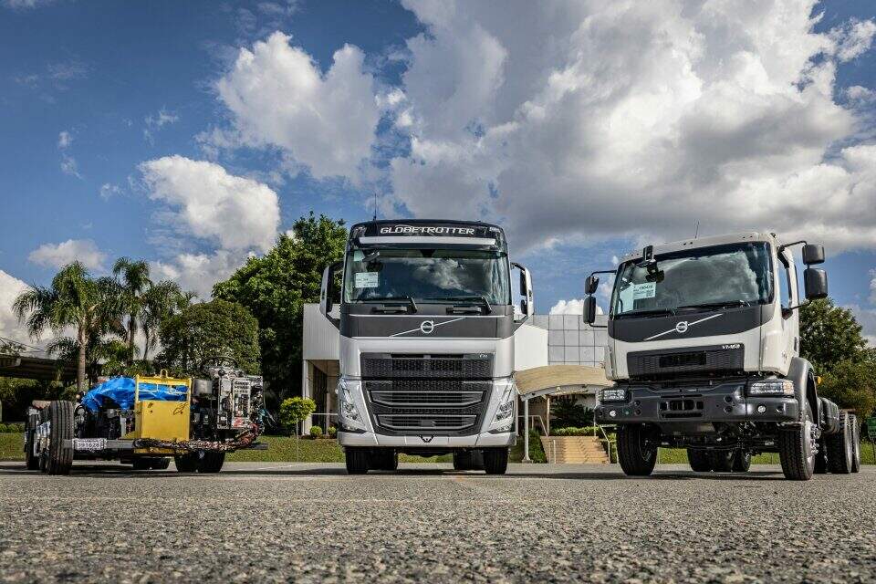 Volvo caminhões e ônibus Euro 6.