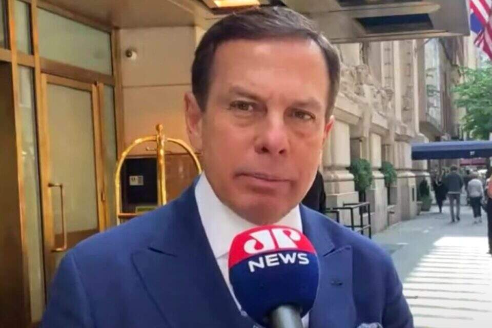 Ex-governador João Doria, em Nova York. Foto: Captura/JP News YouTube