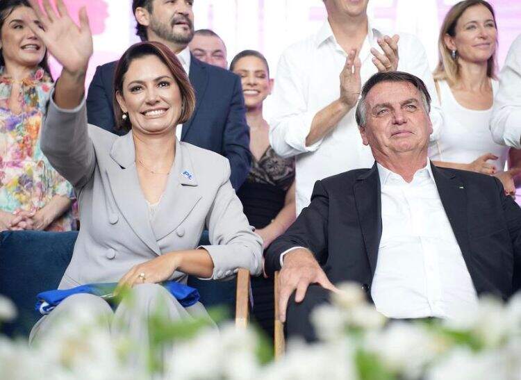 Michelle e Jair Bolsonaro. Foto: Instagram