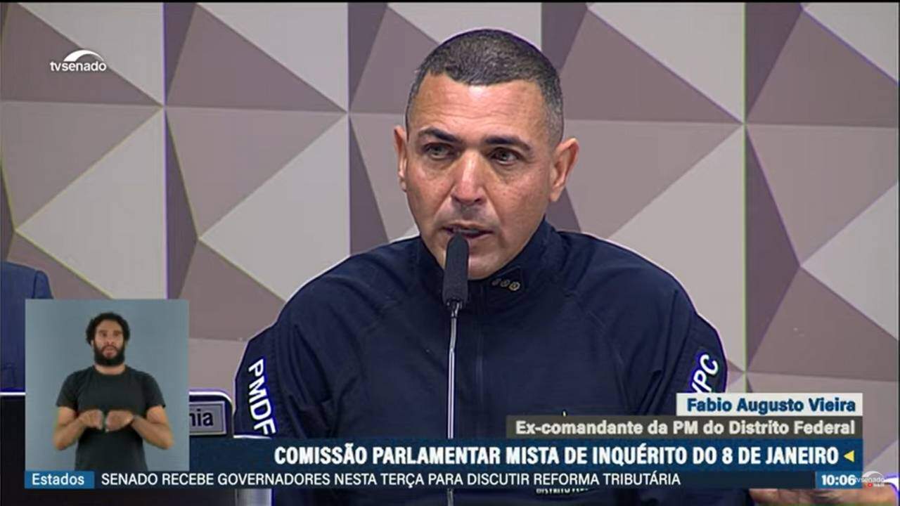 Ao vivo: CPMI do 8 de Janeiro ouve ex-comandante da PM do Distrito