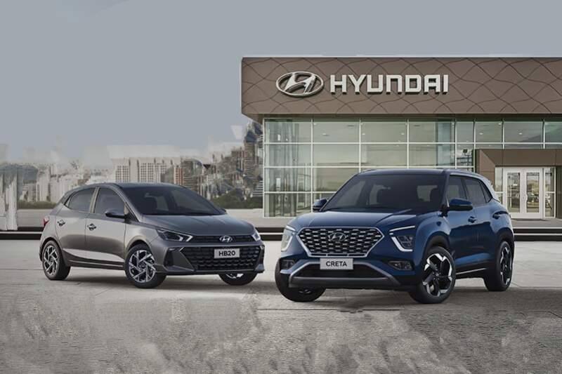 Hyundai Creta e HB20.