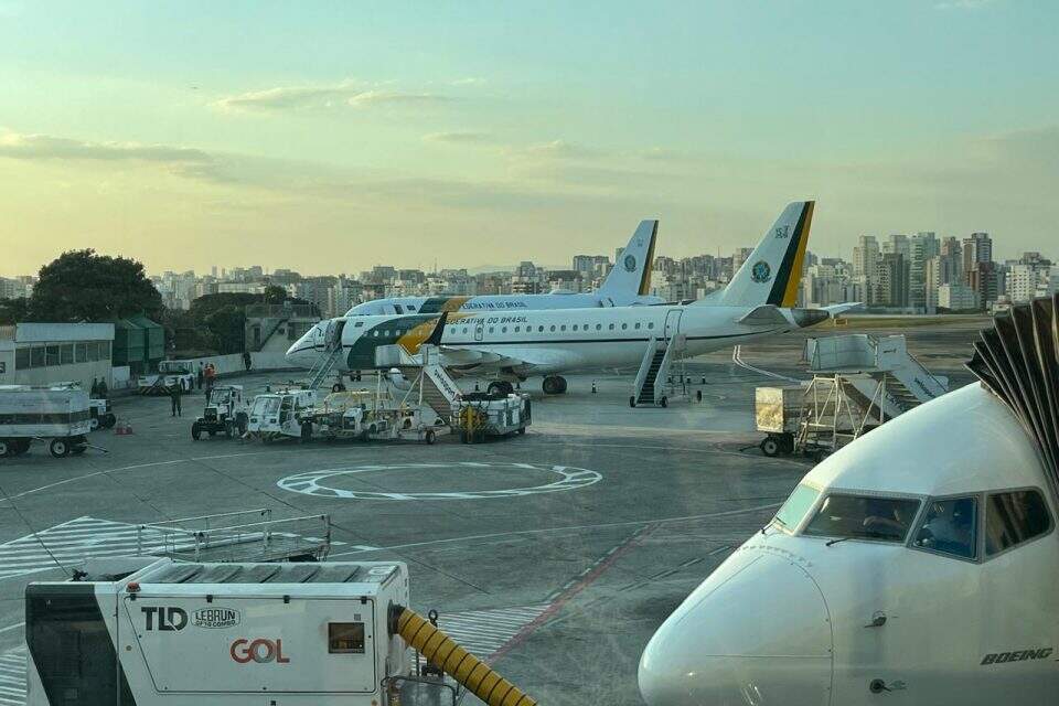 Jatos da presidência da República no aeroporto de Congonhas, em junho. Foto: Diário do Poder