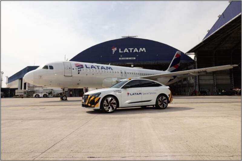 Parceria Audi e Latam.