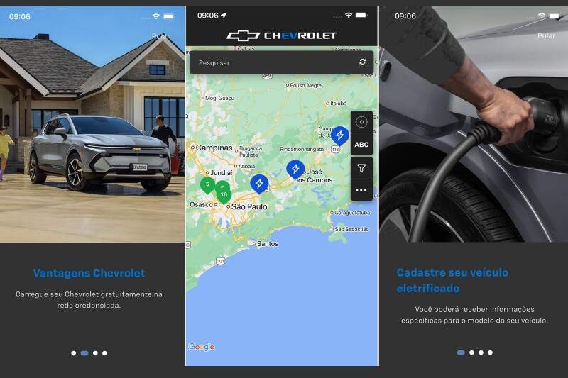 Aplicativo myChevrolet Charging.