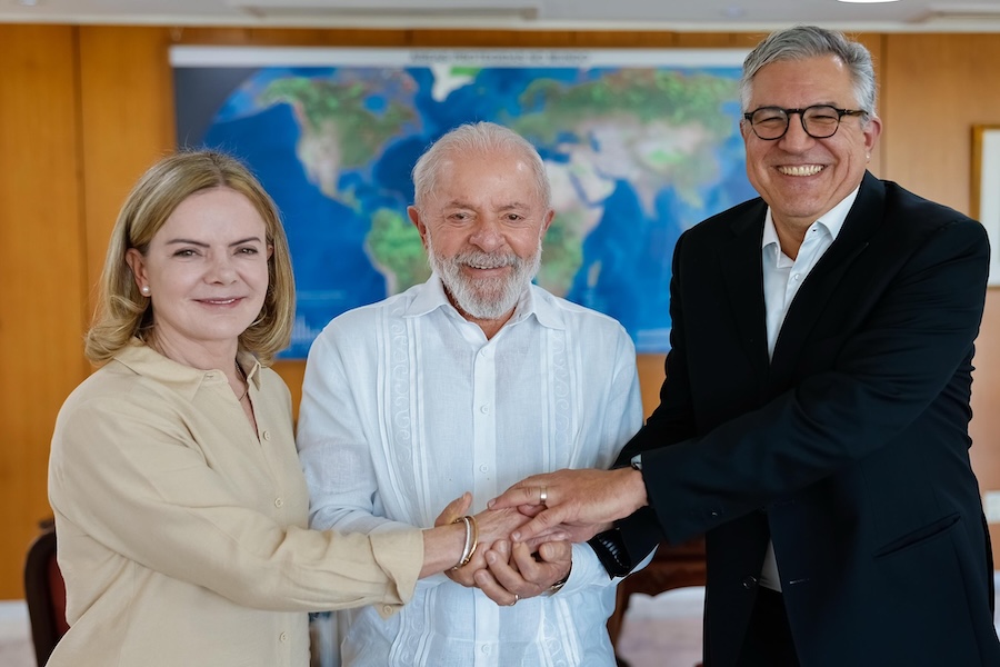 Lula anunciou Gleisi Hoffmann como ministra no X. Foto: Divulgação/X/@LulaOficial