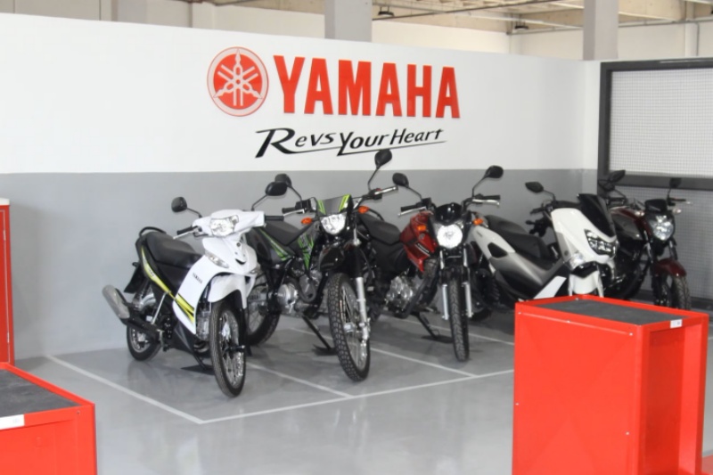 Motos Yamaha em concessionáira da marca.