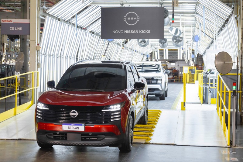 Inicio da produção do novo Nissan Kicks em Resende, RJ.