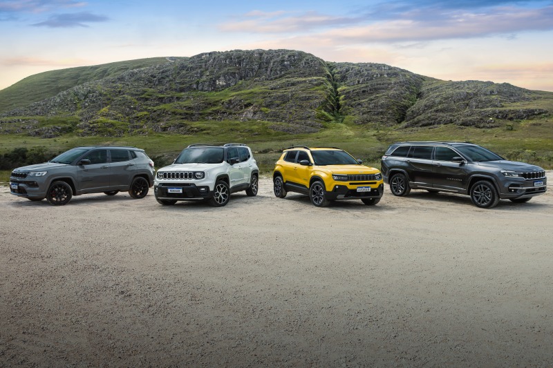 SUVs produzidos pela Jeep no Brasil.