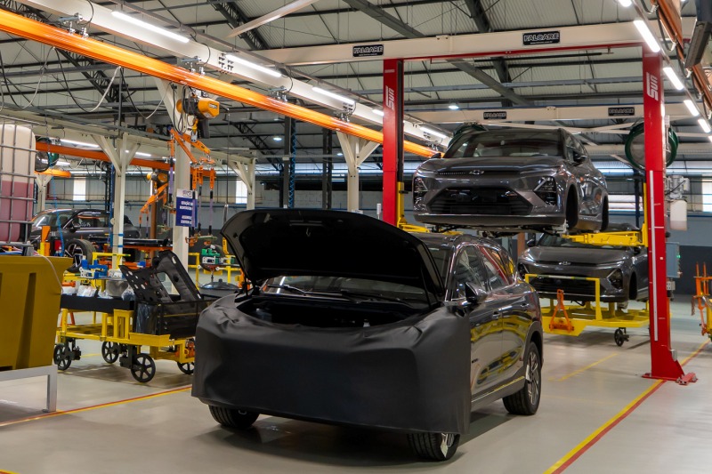 Linha de montagem da Planta Automotiva do Ceará (Pace).
